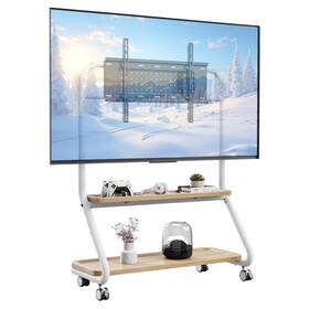 Sr005 Beishi Tv Stands For Living Room Stand Mount With Large Wooden Entertainment Shel