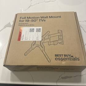 Ob7287 Best Buy Essentials 600603307287 -full Motion Tv Wall Mount For Most 19 50 Inch Tvs #ob7287 Tc