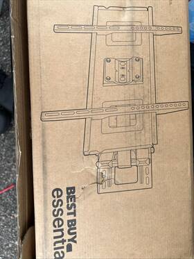 4784 Best Buy Essentials 600603307294 Essentials- Full Motion Tv Wall Mount For Inch Tvs - Black