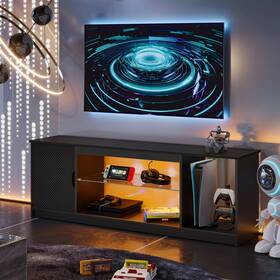 L101615b-bdcf Bestier 58 Inch /60 /65 Led Tv Gaming Entertainment Center Black