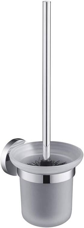 Ba02 Blossom 842708108806 Wall Mount Toilet Brush Holder Solid Brass With Glass For Bathroom