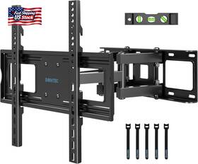 Bontec 313095094015 Full Motion Tv Wall Mount For 23-70 Inch Tvs Hold Up To 99 Lbs Max Vesa