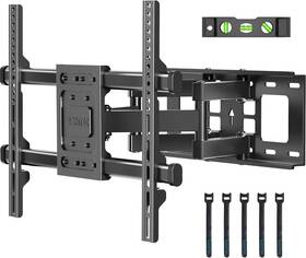 Bontec 445017354341 Full Motion Tv Wall Mount For 37-85 Inch Tvs Hold Up To 132lbs Max Vesa