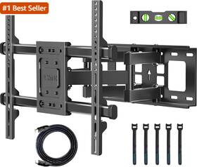 Ct135 Bontec 744110247190 Full Motion Tv Wall Mount For 37-84 Inch Tvs Hold Up To 132lbs Max Vesa
