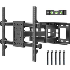 B08gfdz288 Bontec Ca Full Motion Tv Wall Mount For 37-84 Inch Tvs Hold Black