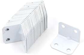 2020fy039 Brand Karcy L Bracket White Angle Corner Braces 1 Inch X1-2/9 Lxw 24pcs