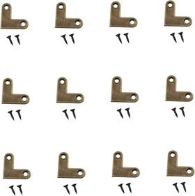 33433 Brand Maxmoral 12pcs 2.7cm/1inch Antique Bronze L Shaped Brass Flat Corner