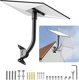 5667744 Branded Starlink Gen 3 Mount 180 Adjustable Heavy-duty Metal Black Wall/roof