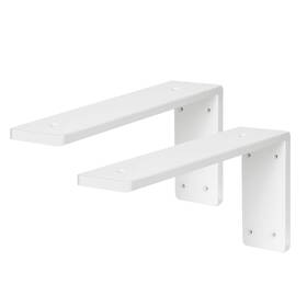 Branded 717504936710 Countertop Support Bracket 12 Inch 2 Pack 3/8 Thick White X6 X2.5