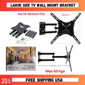 Hdl-117b-2 Branded Large Size Tv Wall Mount Bracket Fit For 14 17 22 24 26 32 37 42 55 Inch Slim Le