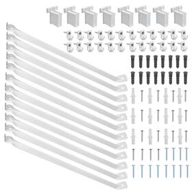 Wsb-12p Branded 12 Pack Inch Wire Shelf Brackets Closet White