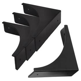 Brandname 616814029030 Mizhang Corner Protector Edge 4 Pcs Retro Metal Decorative Black