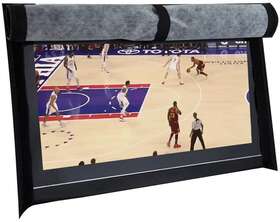 Broilpro Accessories 756040754464 Outdoor Tv Set Coverscratch Resistant Liner Protect Led Screen 60-65 Black