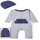 Bsr15-2pc-snkp-04 Baby Organic Long Sleeve One Pc Pocket Coverall 842354117443