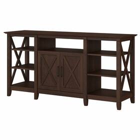 Kwv160bc-03 Bush Furniture Key West Tall Tv Stand For 65 Inch Bing Cherry