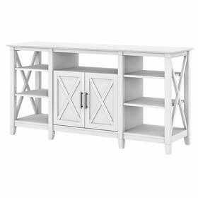 Kwv160wt-03 Bush Furniture Key West Manufactured Wood Console Tv Stand Screens Up To 65 Inch