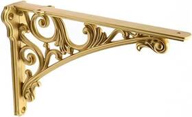 159-150sj-4 Cabdm Decorative Shelf Bracket 6 Inch Gold Brackets Inch-4 Pack