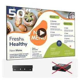 Acd1-n500-na1-700 Canlarriz 50 Inch 4k Uhd 700nits Wall Mount Digital Signage Slim Fit Frameless Commerci