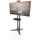 Castm55pl Kanto Tv Floor Stand With Adjustable Tray To 800152718385