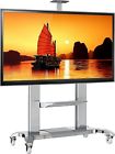 Cf100-slv-fba North Bayou Mobile Tv Stand Heavy Duty Cart For Massive