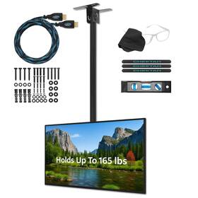 Cheetah 548621216711 Ceiling Tv Mount For 37-86 Inch Tvs Max 165lb Vesa 600 And Full 64 Extensi