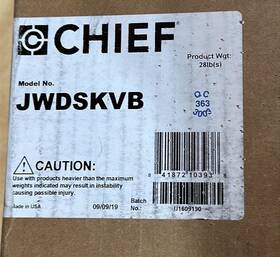 Chief 841872103938 Jwdskvb Pro Flat Panel Steel Stud Dual Swing Arm Wall Mount