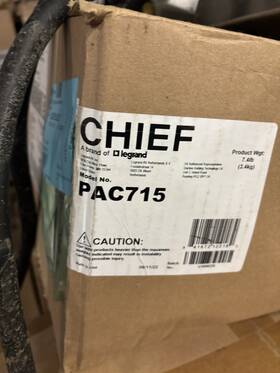 Chiefpac715 Chief Pac 715 Video Conferencing Camera Shelf