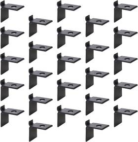 Fyc0243 Chinflly 20 Pcs Shelf Clips Clip Support Metal Shelving Brackets For Black