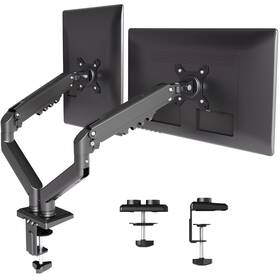 P1.07.002 Claiks Dual Monitor Mount Ergonomic Gas Spring Arm For 15-32 Inch Sc