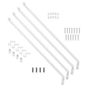 Closetmaid 313048640627 Fixed Mount All-in-one Hardware Kit For 16 Inch D X 96 W Wire Shelving