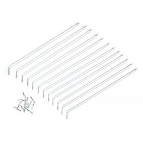 Closetmaid 726084875883 Fixed Mount White Steel 17.25 Inch L Standard Support Bracket For 12- Deep Wir