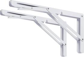 Clt Cleting 756790265944 8 Inch White Folding Shelf Brackets Max. Load 220 Lb Heavy Inches