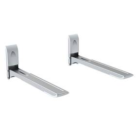 1086-cf Cmple Microwave Oven L-shaped Bracket Wall Mount Shelf Stand Up To 35kg/77lbs - Steel