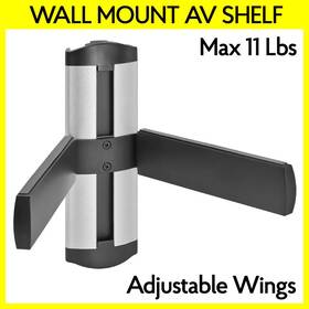 S-1084 Cmple Adjustable V-shelf Wall Mount Shelf Universal Stand For Game Console 11lbs