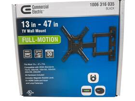 1006316035 Commercial Electric Tv Wall Mount Full Motion 13 Inch - 47 1006 316 035 New
