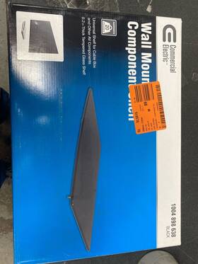 Mb-51310 Commercial Electric Glass Shelf Supports 20 Lbs. For Tv Accessories