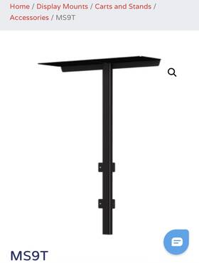 Ms9t Crimson Camera Shelf For Cart -