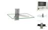 Cs201s Floating Wall Mounted Shelf With Transparent Strengthened Tempered Glass