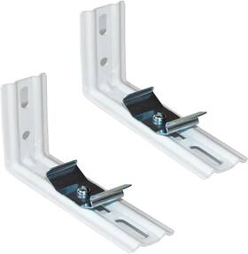 Cutelec 606184427895 L Bracket 4pcs 4 Inch Length White Color For Vertical Blinds With 5inch