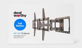 Rllf7-x Deal Worthy W Full Motion Tv Mount Fits For Most 40-90 Inch With 4 Articulating Arms