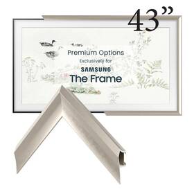 Aa065230881-l Deco Tv 43 Inch Frame Bezel German Silver For Samsung The 2021-2025 Models