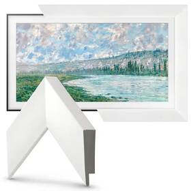 Frm-sf-d4001-65-2021 Deco My Tv Frames Premiere Bezel For Samsung The Frame 65 Inch Gloss White New