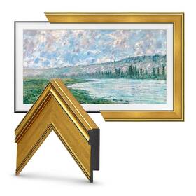 Frm-sf-d5179-50-2021 Deco My Tv 50 Inch Bezel For Samsung The Frame 2021-2025 Antique Gold