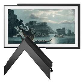 Frm-al-pr-blk-65-2021 Deco Tv Frames 65 Inch Anodized Black Alloy Frame For Samsung 2021-2025