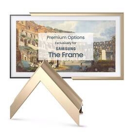 Frm-al-sc-gld-55-2021 Deco Tv Frames 55 Inch Alloy Scoop Gold Frame For Samsung The 2021-2024