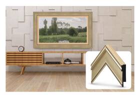 Frm-sf-d5180-65-2021 Deco Tv Frames 65 Inch Frame For Samsung The 2021-2025 Champagne
