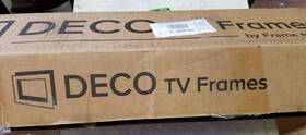21-25-frm-sf-p6362-65-2021 Deco Tv Frames Frm-sf-p6362-65-2021 Frame Slim Industrial Brass Fits 65 Inch Samsung