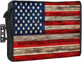 Decorlovee 711181482461 American Flag Outdoor Tv Cover 30 To 32 Inches Weatherproof And Waterproof Red St