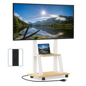 Dioosn 765452349267 Rolling Tv Stand For 32-80 Inch Tvs Mobile Cart With Power Outlet Outdoo