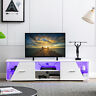 Dj0098 Silyinteres Led Tv Stand Modern Entertainment Center High Glossy With